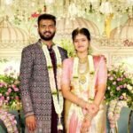 Happy couple married through a professional matrimony service